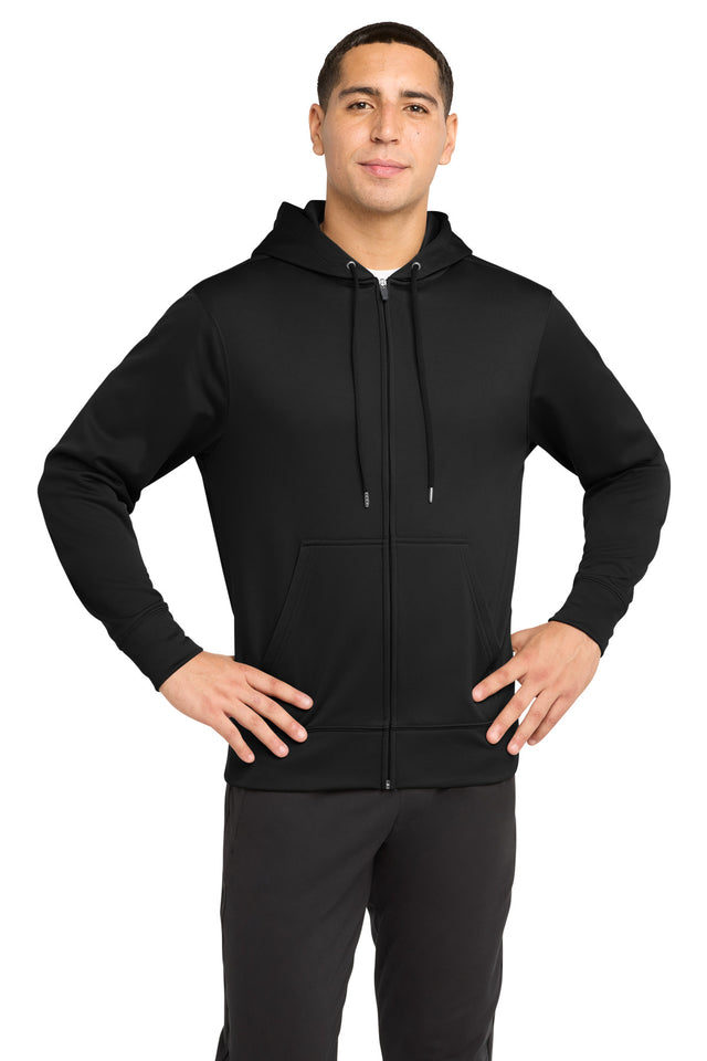 Sport-Tek Men's   Sport-Wick   Fleece Full-Zip Hooded Jacket