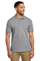 Port & Co Men's   Core Blend Jersey Knit Pocket Polo