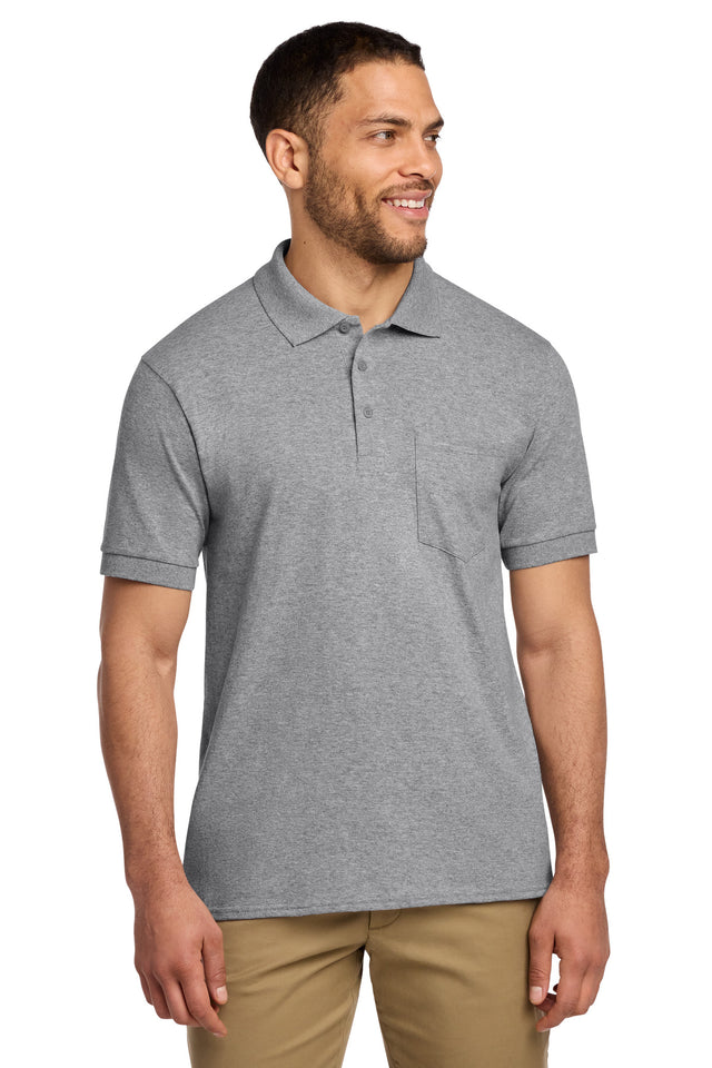 Port & Co Men's   Core Blend Jersey Knit Pocket Polo
