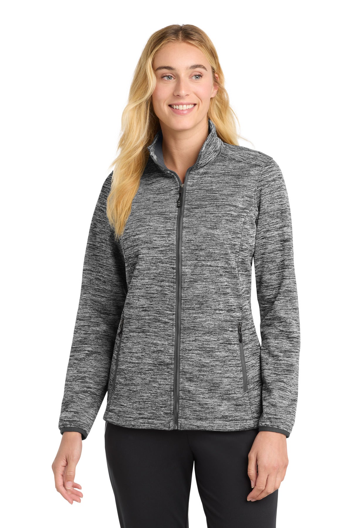 Sport-Tek Women's   PosiCharge   Electric Heather Soft Shell Jacket