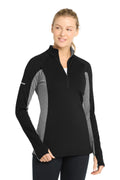 Sport-Tek Women's   Sport-Wick   Stretch Contrast 1/4-Zip Pullover