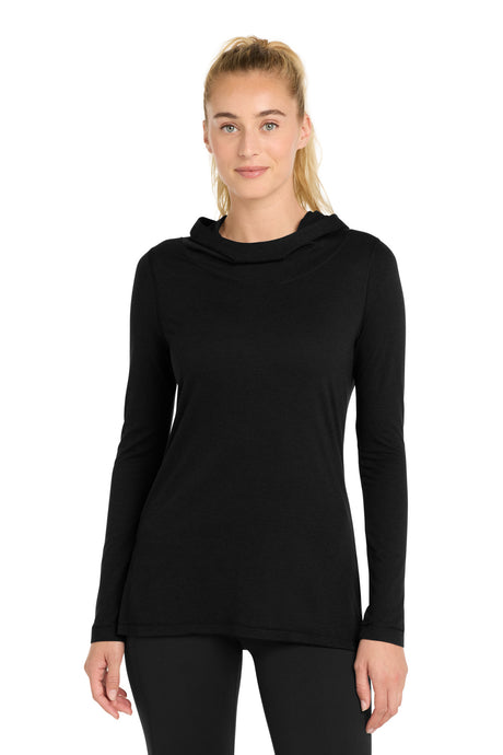 Sport-Tek Women's   PosiCharge    Tri-Blend Wicking Long Sleeve Hoodie LST406