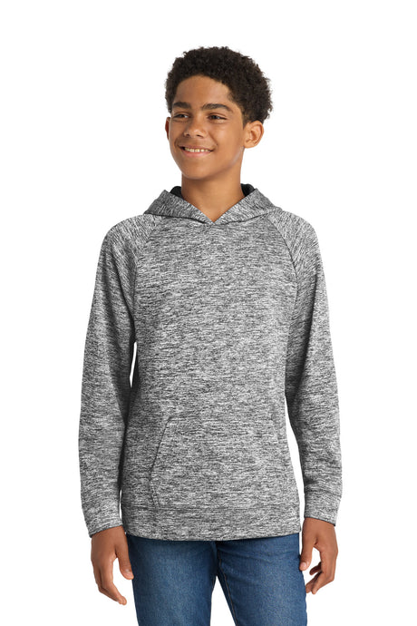 Sport-Tek Youth   PosiCharge   Electric Heather Fleece Hooded Pullover
