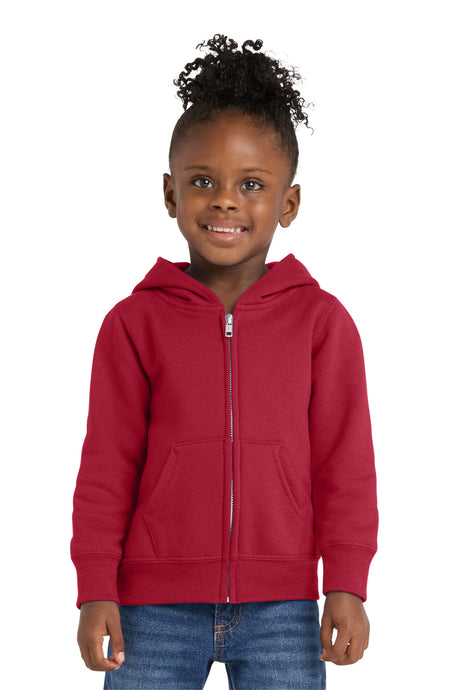 Port & Co Youth   Toddler Core Fleece Full-Zip Hooded Sweatshirt