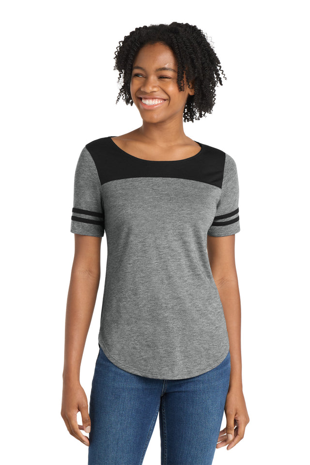 Sport-Tek Women's    PosiCharge    Tri-Blend Wicking Fan Tee
