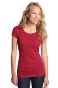 District    Juniors Textured Girly Crew Tee