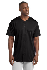 Sport-Tek Men's   PosiCharge   Tough Mesh Full-Button Jersey