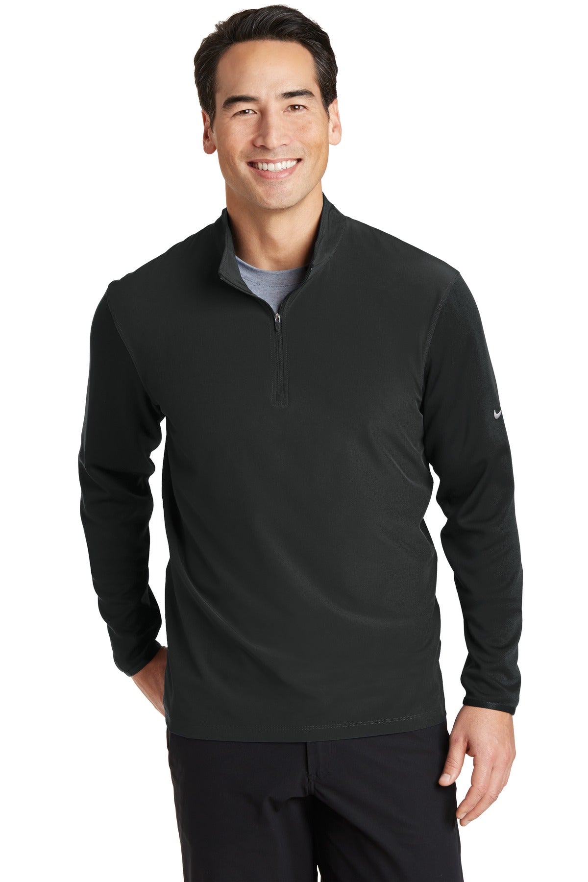 Nike Men's Dri-FIT Fabric Mix 1/2-Zip Cover-Up