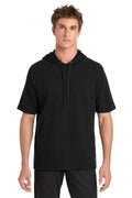 Sport-Tek Men's    PosiCharge    Tri-Blend Wicking Fleece Short Sleeve Hooded Pullover ST297