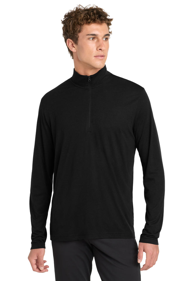 Sport-Tek Men's    PosiCharge    Tri-Blend Wicking 1/4-Zip Pullover
