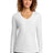 Port & Co Women's   Long Sleeve Fan Favorite V-Neck Tee