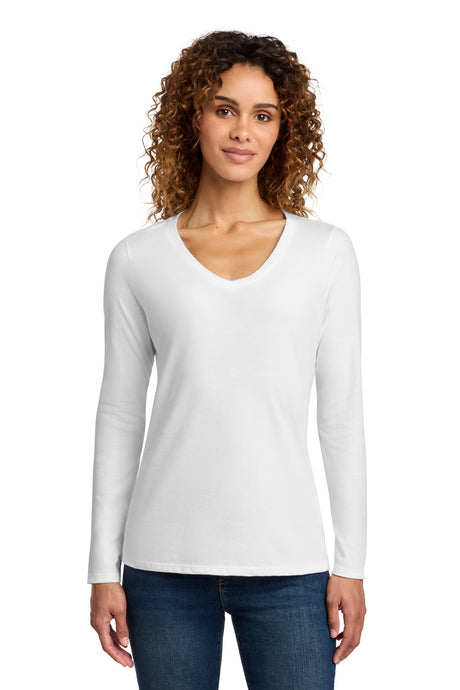 Port & Co Women's   Long Sleeve Fan Favorite V-Neck Tee