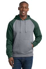 Sport-Tek Men's   Raglan Colorblock Pullover Hooded Sweatshirt