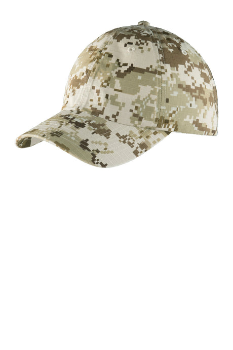 Port Authority    Digital Ripstop Camouflage Cap