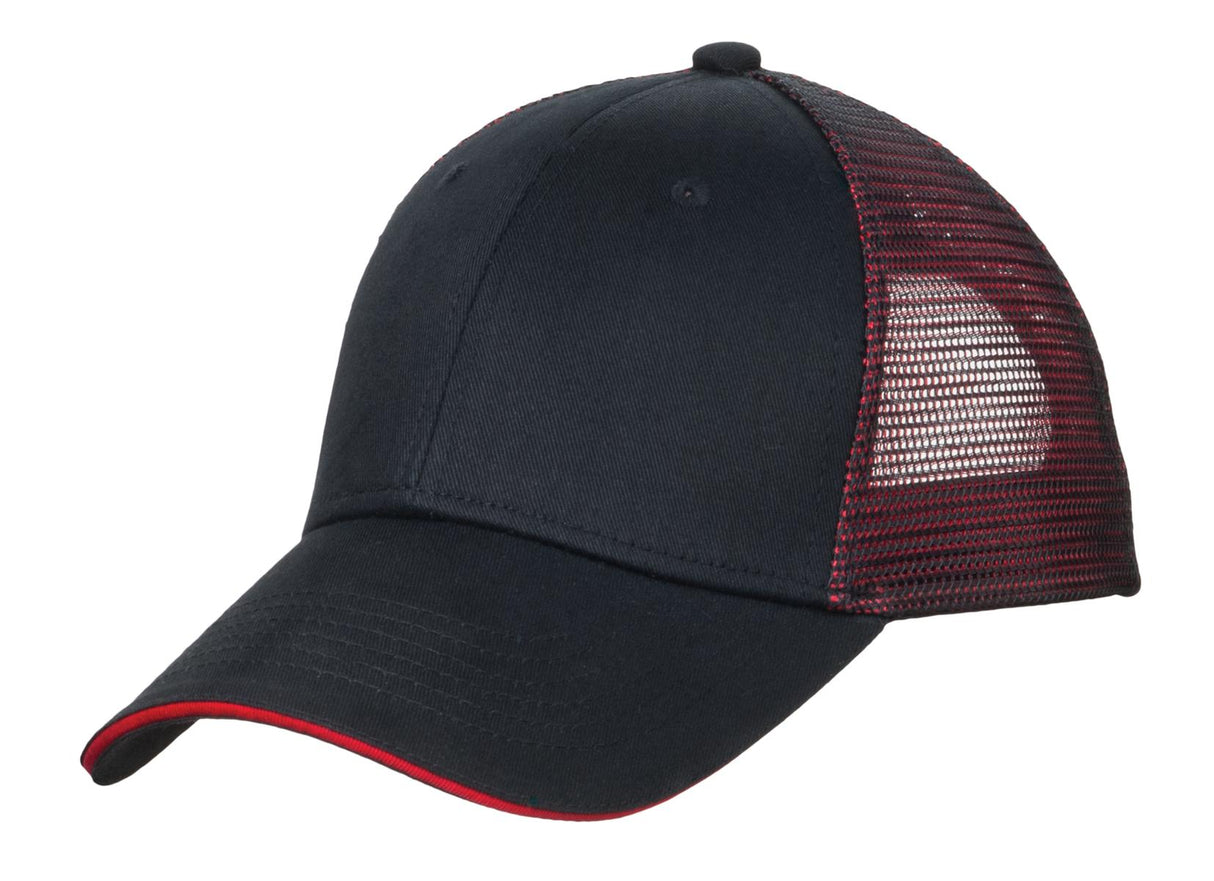 Port Authority    Double Mesh Snapback Sandwich Bill Cap