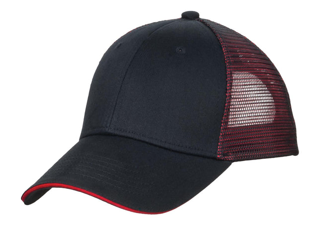 Port Authority    Double Mesh Snapback Sandwich Bill Cap