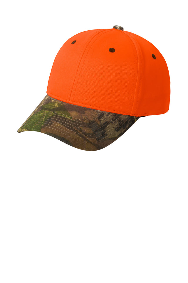 Port Authority    Enhanced Visibility Cap with Camo Brim