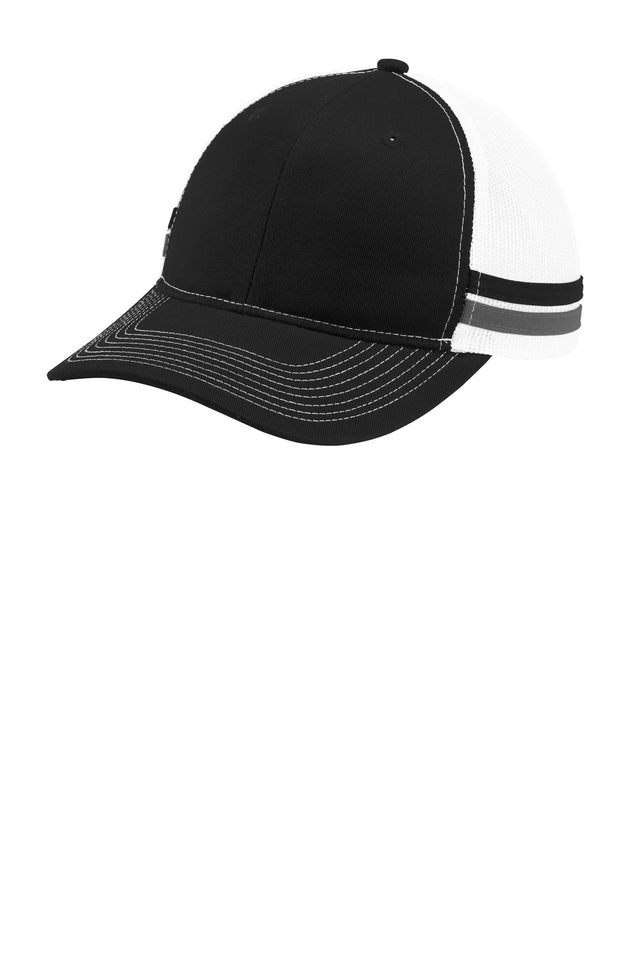 Port Authority     Two-Stripe Snapback Trucker Cap