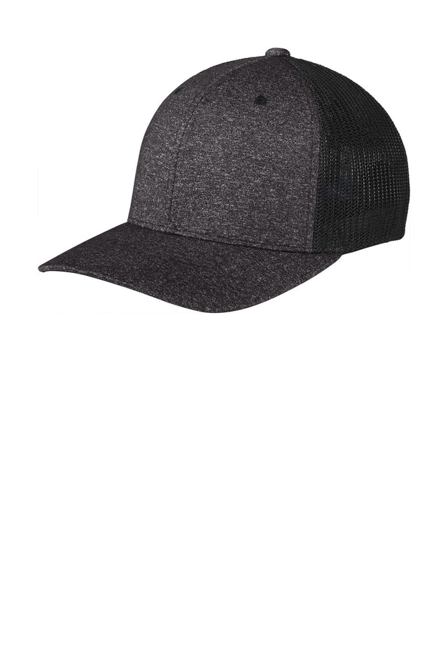 Port Authority Men's    Flexfit    Melange Mesh Back Trucker Cap C302