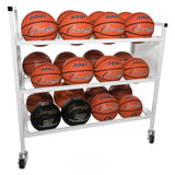 Champion Sports 24 Ball Double Wide Ball Cart