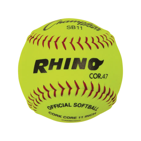 Champion Sports 11" Synthetic Leather Cork Core Softball
