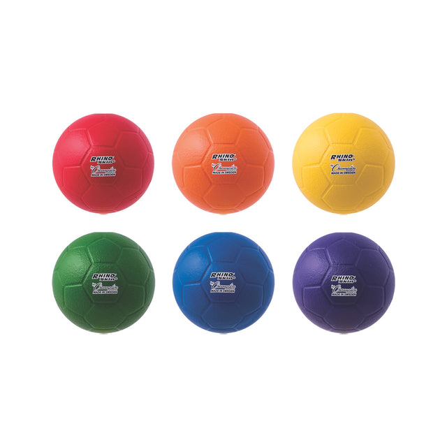 Champion Sports Rhino Skin Medium Bounce Size 5 Soccer Ball Set