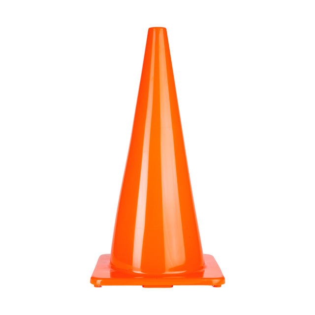 Champion Sports 28 Inch High Visibility Flexible Vinyl Cone Orange