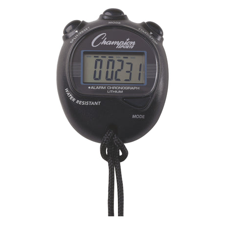 Champion Sports Big Digital Display Stopwatch Black