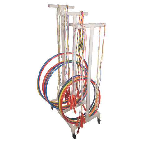 Champion Sports Jump Rope & Hoop Cart