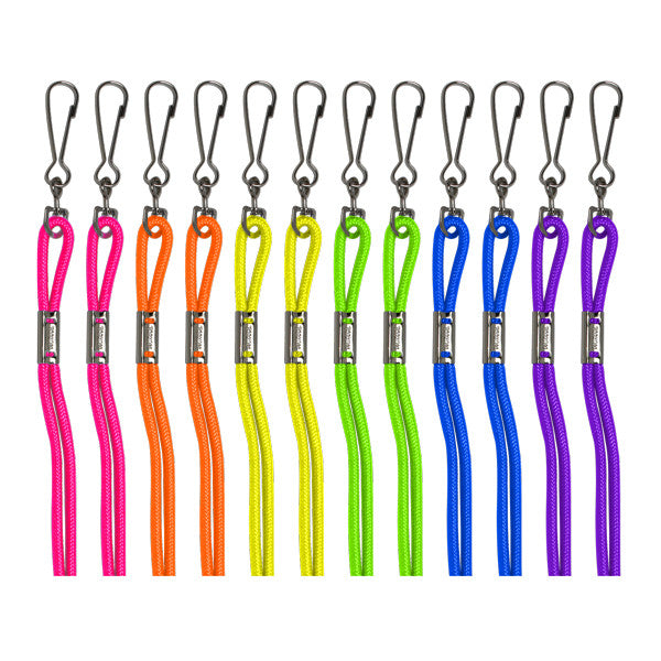Champion Sports Assorted Neon Nylon Lanyards