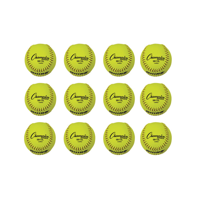 Champion Sports 12" Leather Cork Core Softball