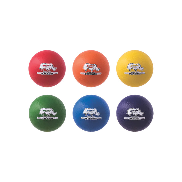 Champion Sports Rhino Skin® Low Bounce Ultra Grip Dodgeball Set