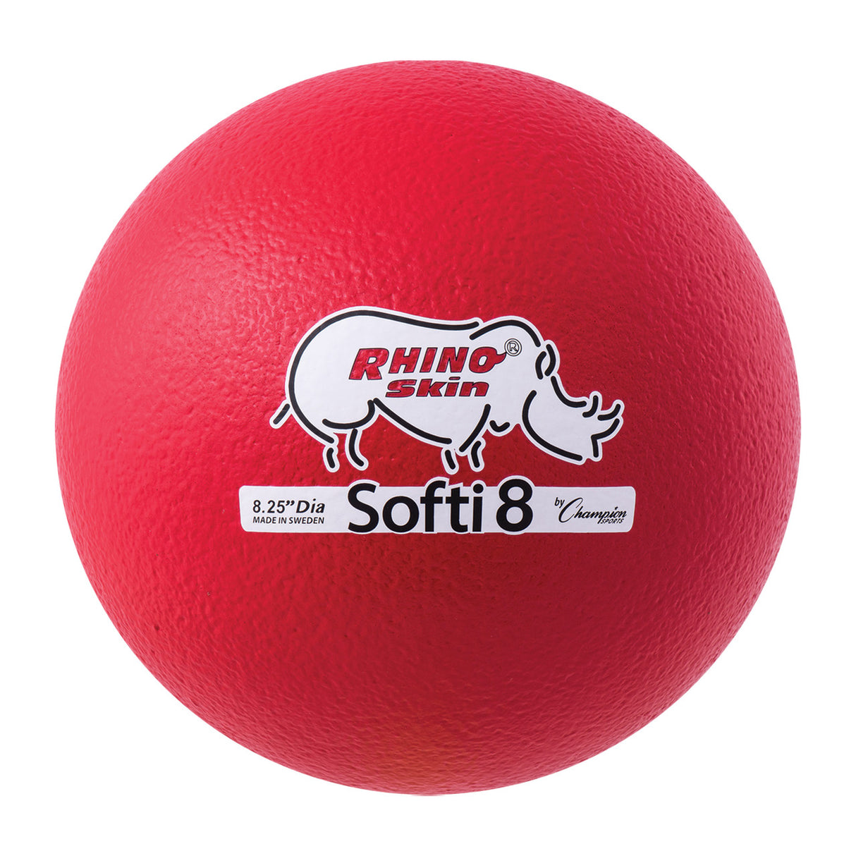 Champion Sports 8.25" Rhino Skin Low Bounce Softi Foam Ball Red