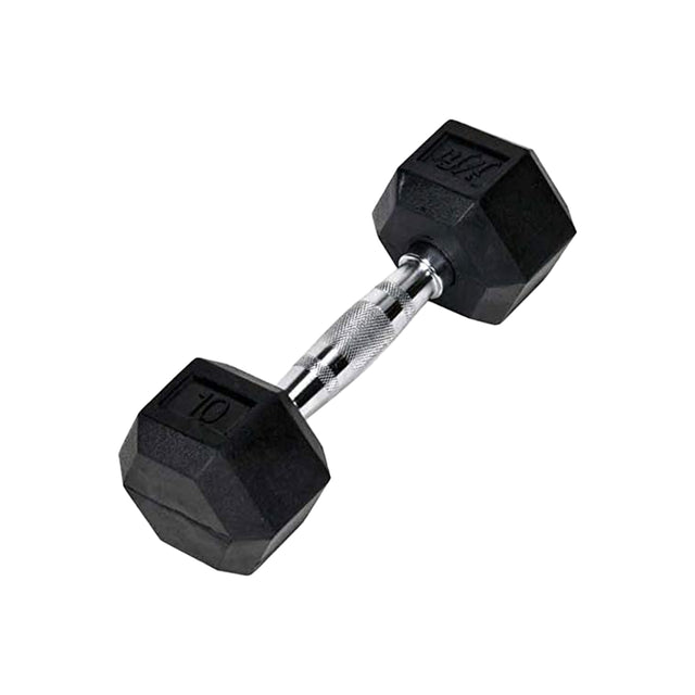 Champion Sports Rubber Hex Dumbell