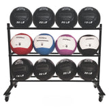 Champion Sports Promax 3-Level Medicine Ball Rack