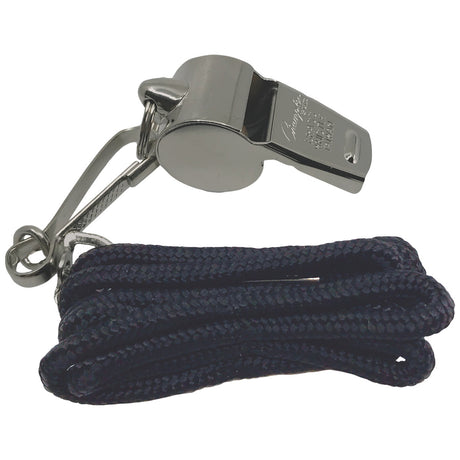 Champion Sports Metal Whistle & Lanyard