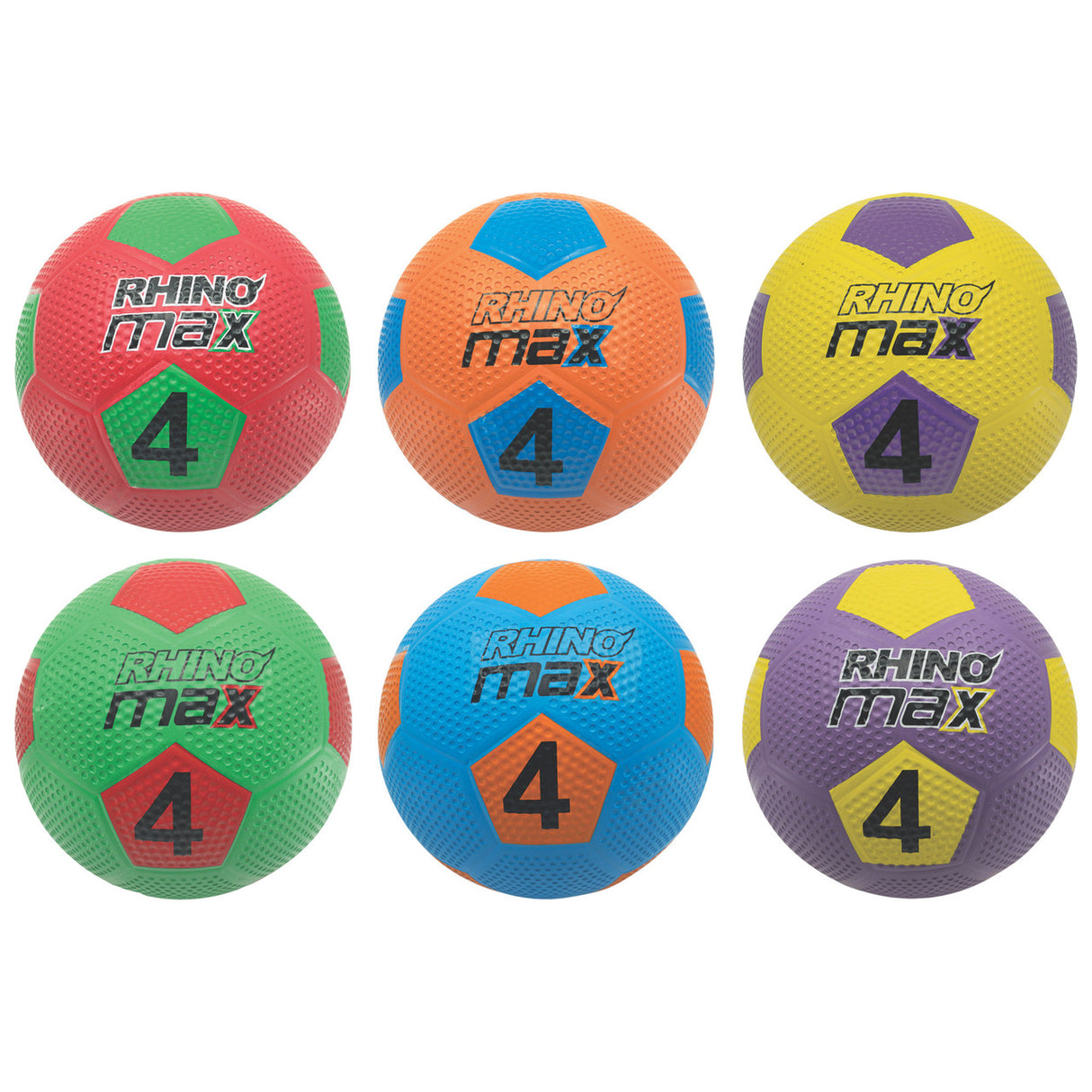 Champion Sports 8.5" Rhino Max Playground Soccer Ball Set