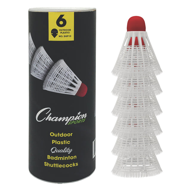 Champion Sports Plastic Shuttlecock