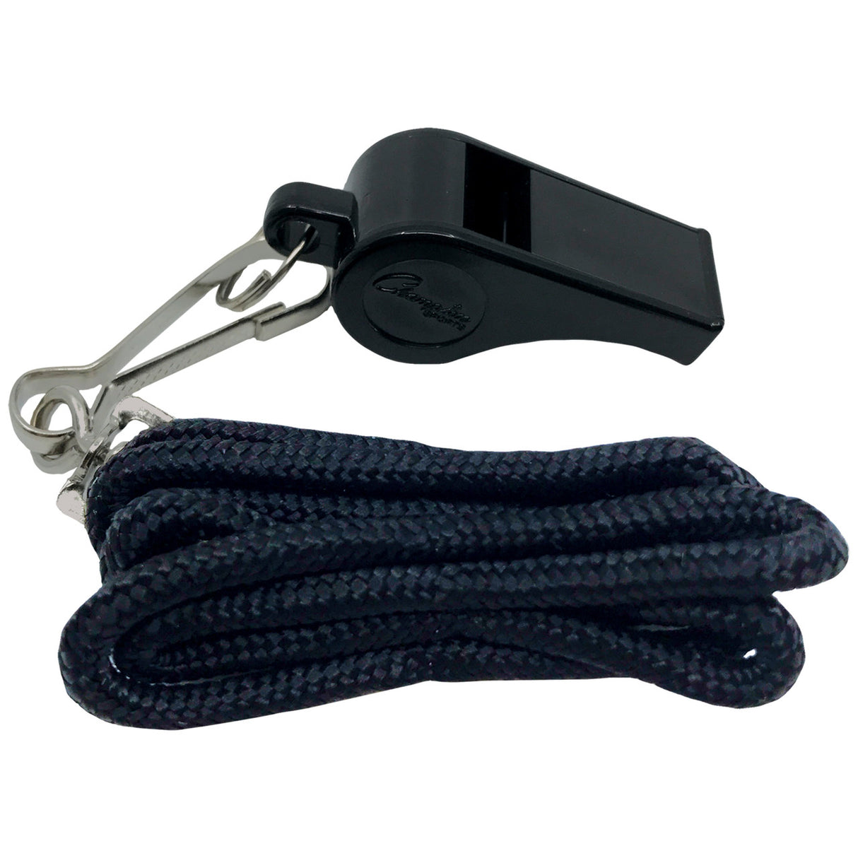Champion Sports Plastic Whistle & Lanyard