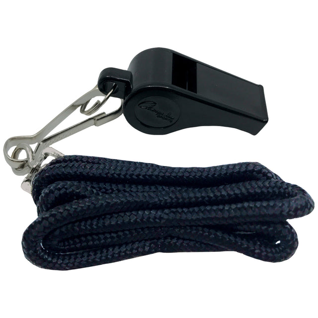 Champion Sports Plastic Whistle & Lanyard