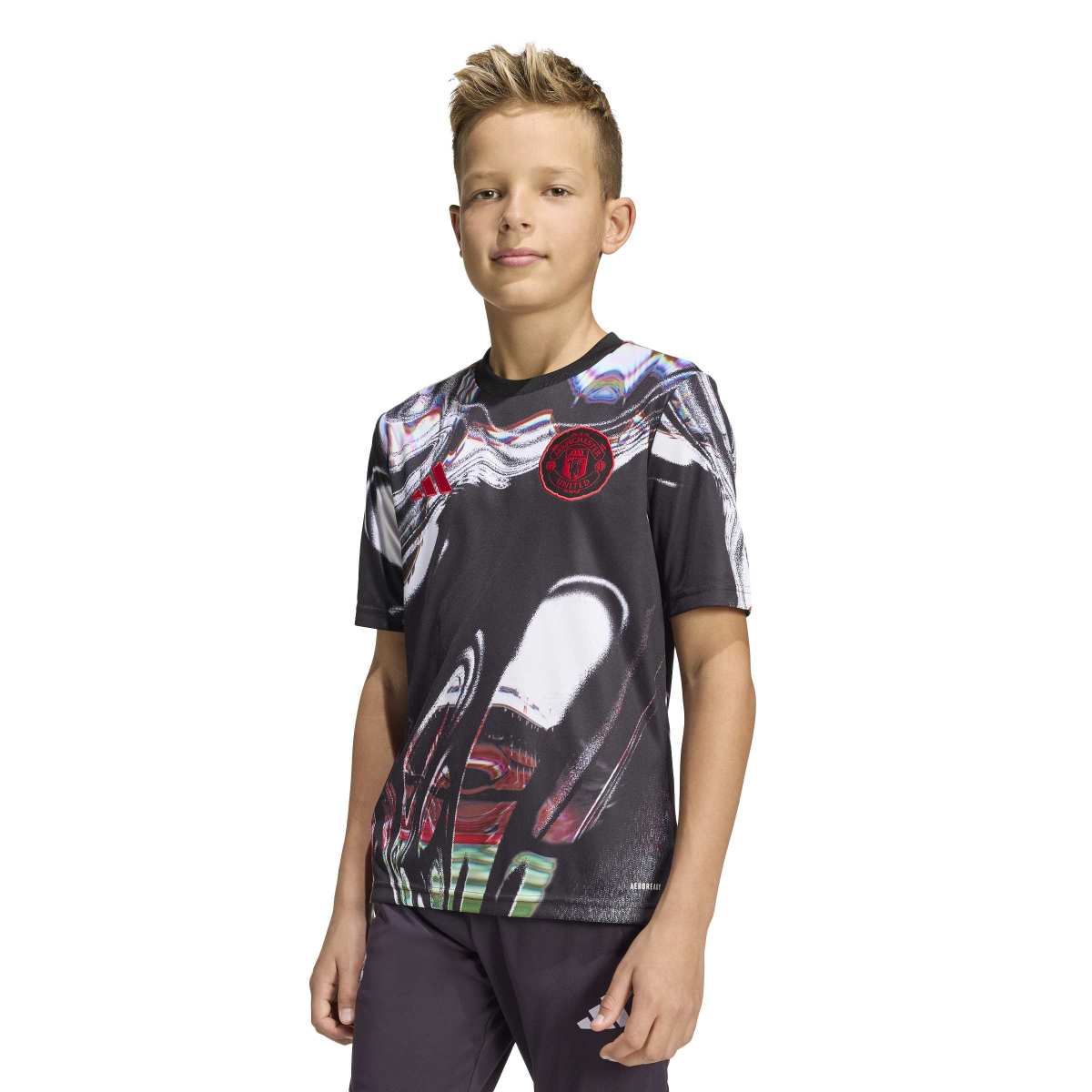 adidas Youth Manchester United 25/26 Pre Match Jersey-3