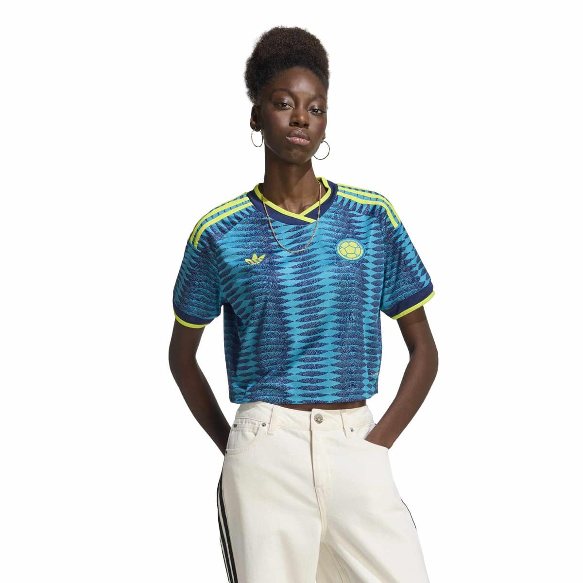 adidas Women's Colombia 26 Away Cropped Jersey-3