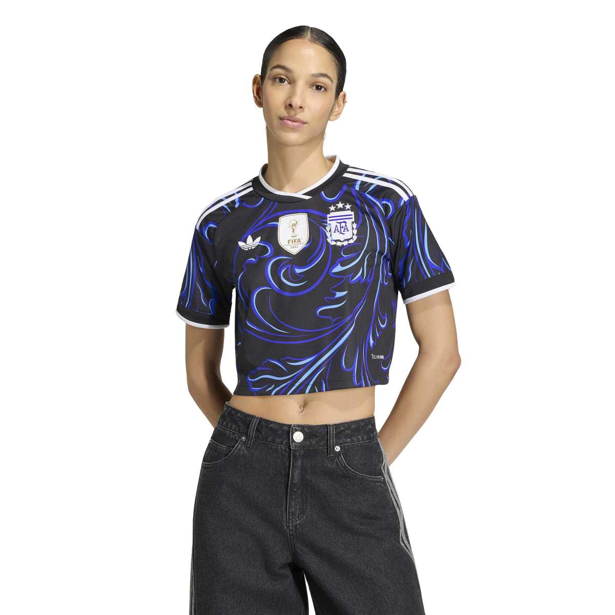adidas Women's Argentina 26 Away Cropped Jersey-3