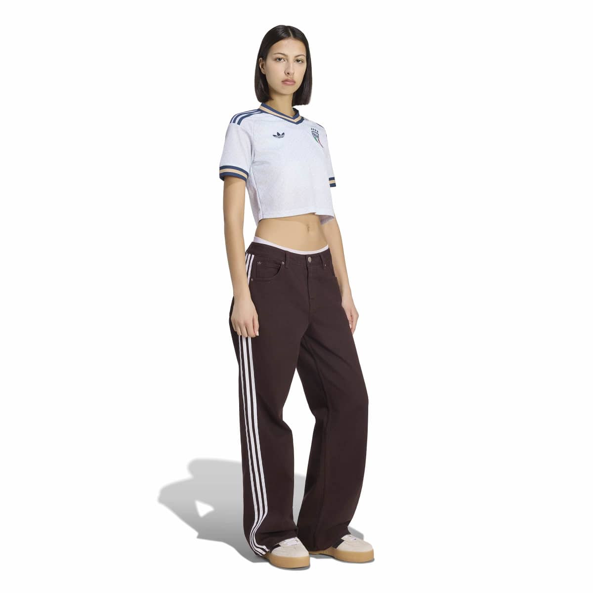 adidas Women's Italy 26 Away Cropped Jersey-5