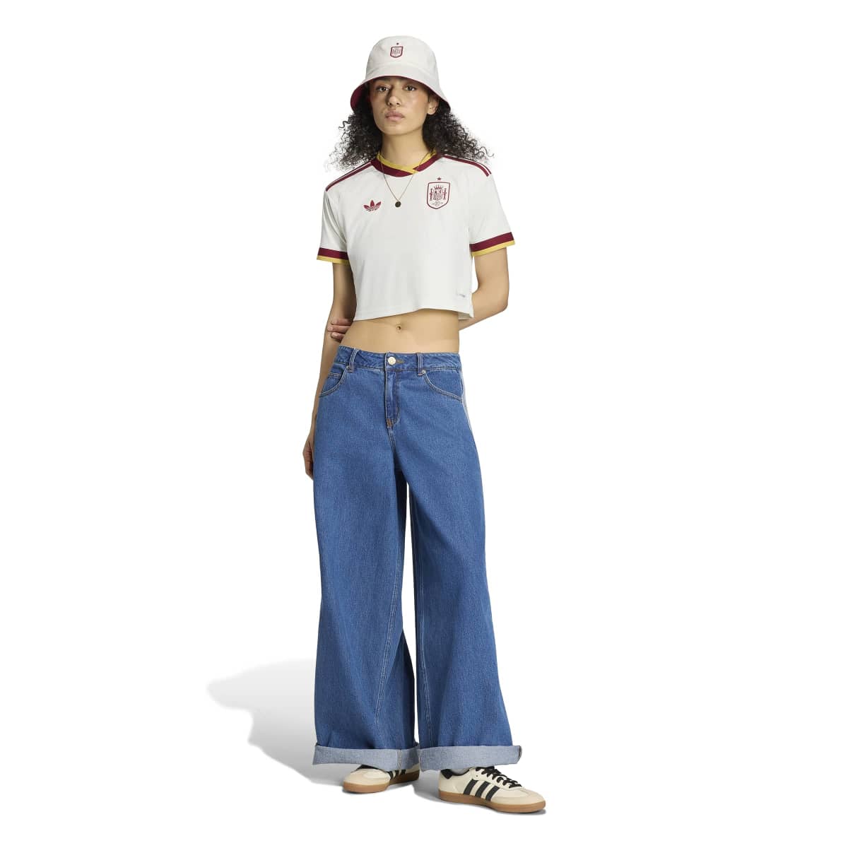 adidas Women's Spain 26 Away Cropped Jersey-5