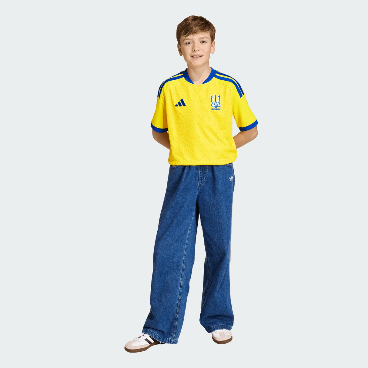 adidas Youth Ukraine 26 Home Jersey-3