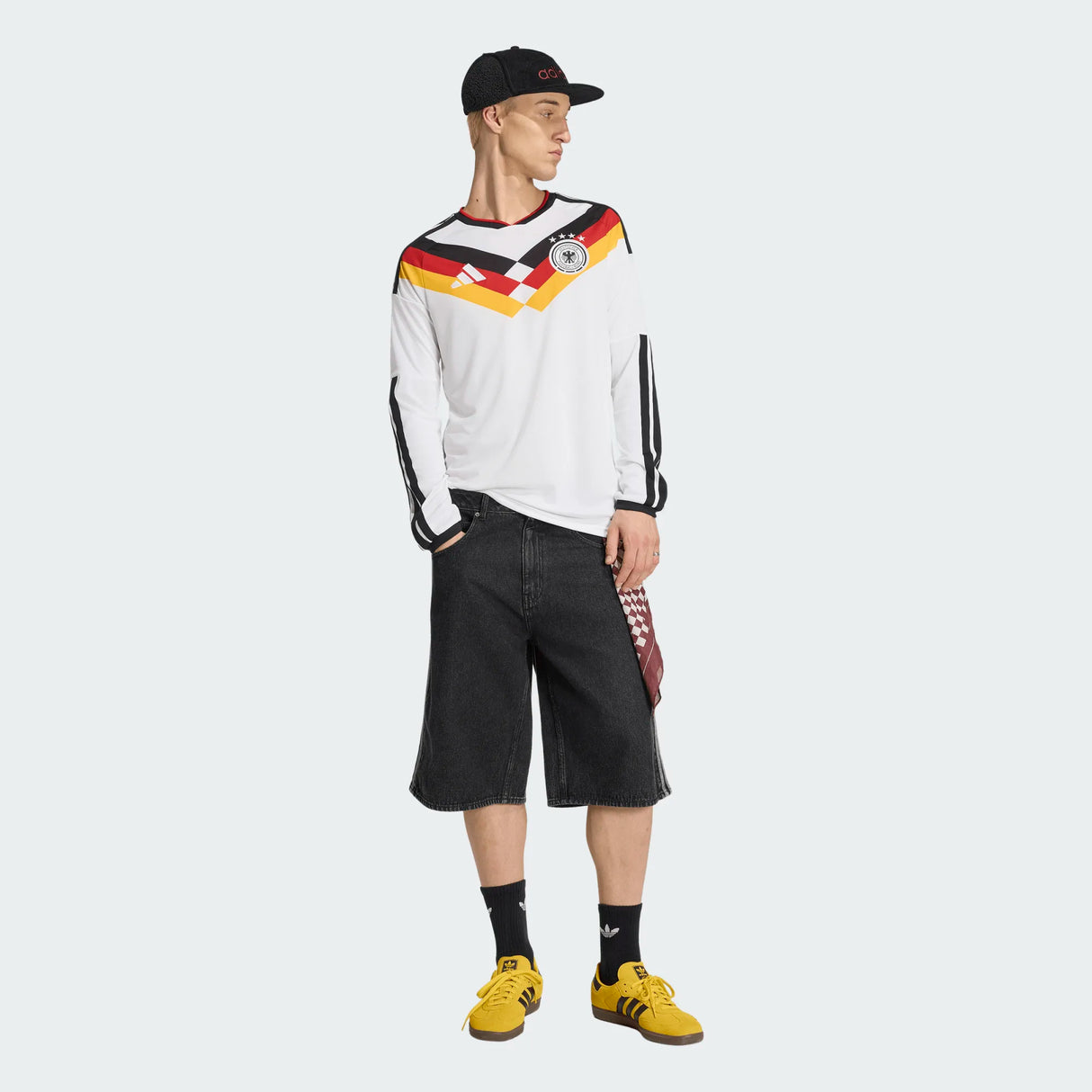 adidas Men's Germany 26 Home Long Sleeve Jersey-3