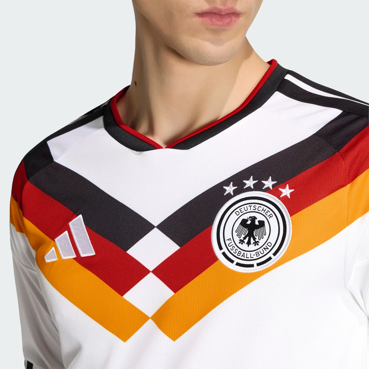 adidas Men's Germany 26 Home Long Sleeve Jersey-5