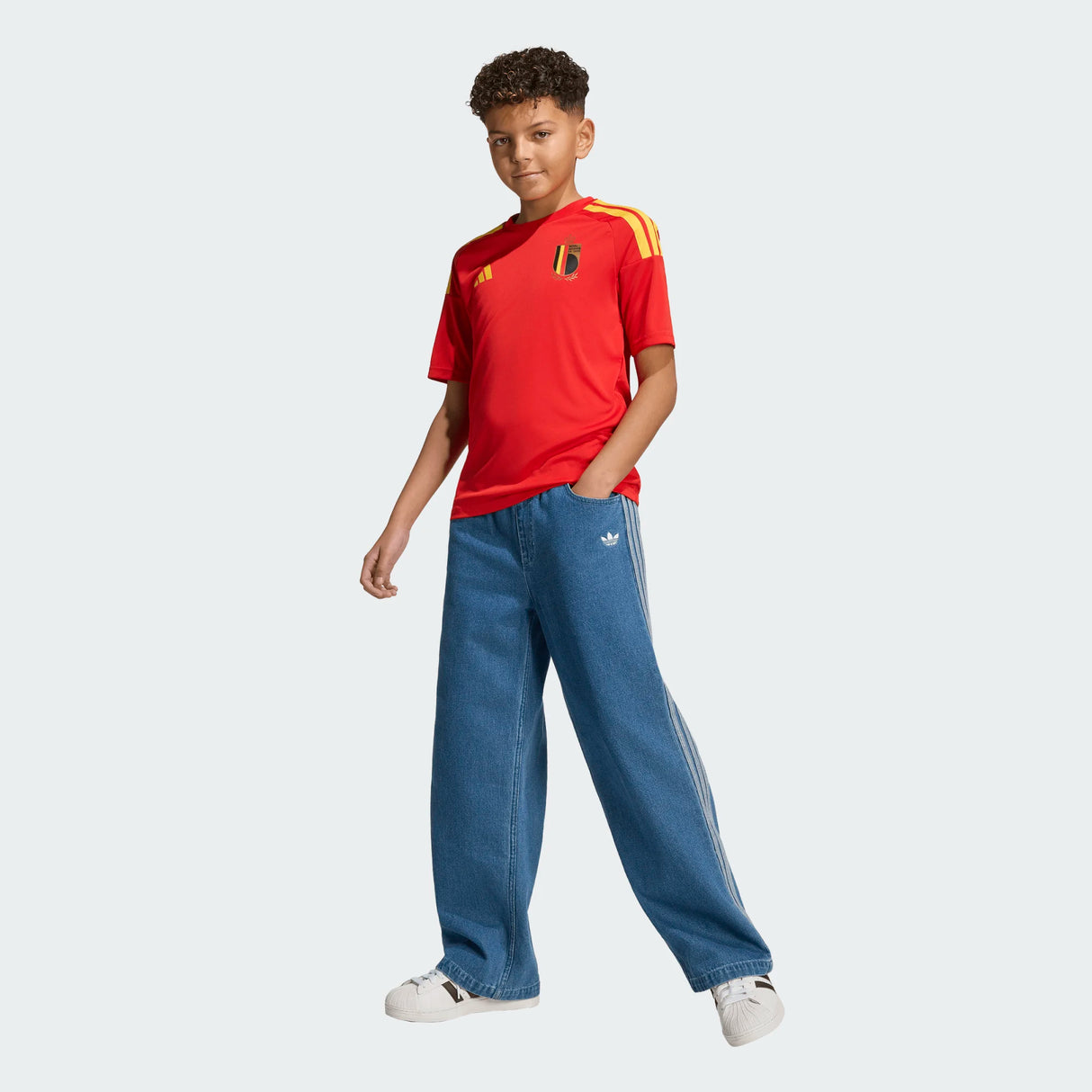 adidas Youth Belgium 26 Home Fan Jersey-3