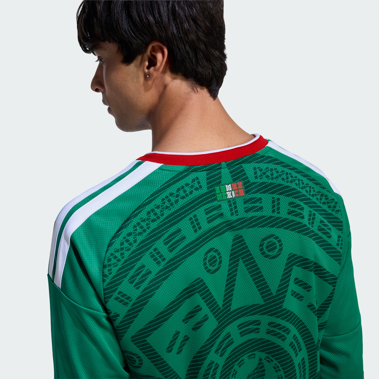adidas Men's Mexico 26 Home Long Sleeve Jersey-4
